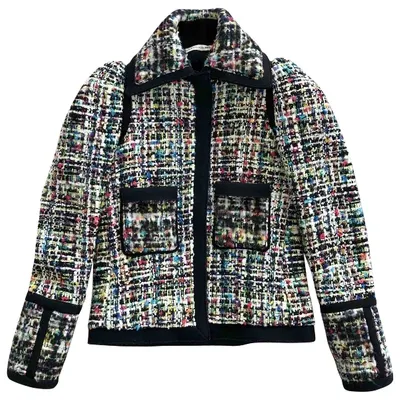 Pre-owned Balenciaga Tweed Jacket In Multicolour