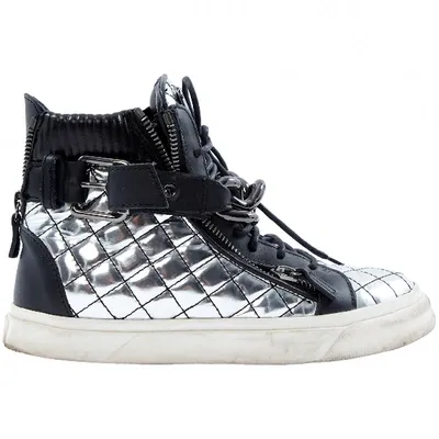 Pre-owned Giuseppe Zanotti Leather Trainers In Black