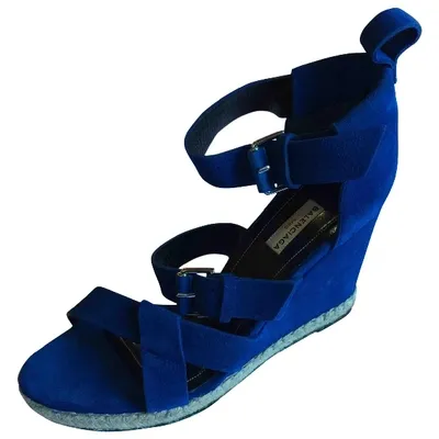 Pre-owned Balenciaga Sandals In Blue