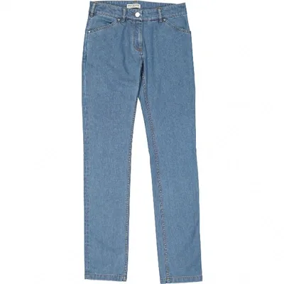 Pre-owned Balenciaga Straight Jeans In Blue