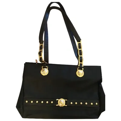 Pre-owned Versace Handbag In Black