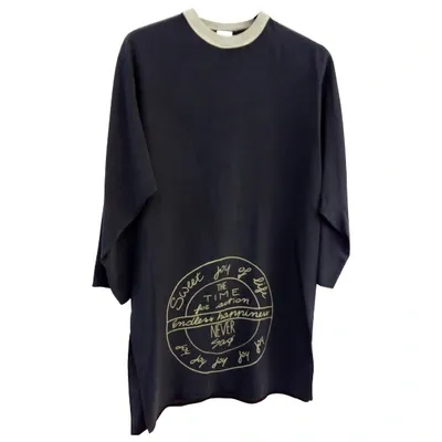 Pre-owned Liviana Conti Silk Tunic In Black