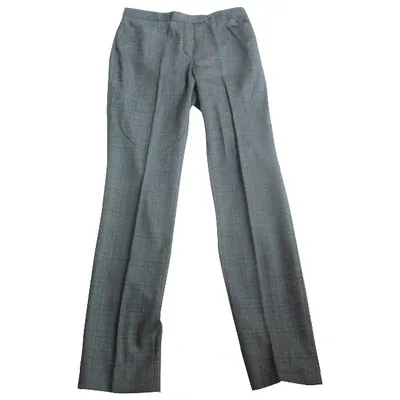 Pre-owned Joseph Wool Trousers In Grey