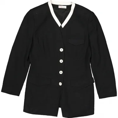 Pre-owned Karl Lagerfeld Black Viscose Jacket