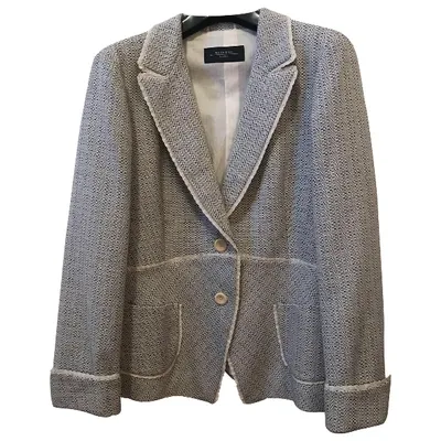 Pre-owned Max Mara Suit Jacket In Grey