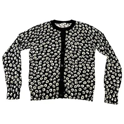 Pre-owned Kenzo Wool Cardigan In Black