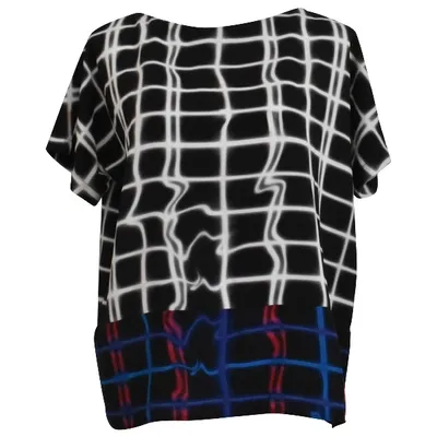 Pre-owned Kenzo Silk Blouse In Black