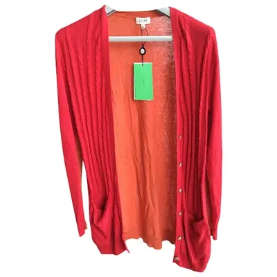 Pre-owned Kenzo Wool Cardigan In Red