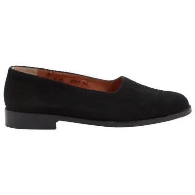 Pre-owned Robert Clergerie Flats In Black