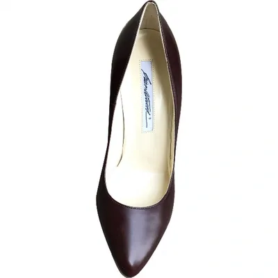 Pre-owned Brian Atwood Leather Heels In Brown