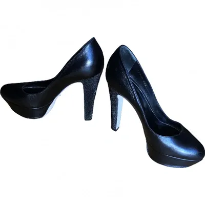 Pre-owned Sergio Rossi Leather Heels In Black