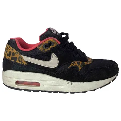 Pre-owned Nike Air Max  Leather Trainers In Black