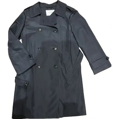 Pre-owned Prada Trench Coat In Blue