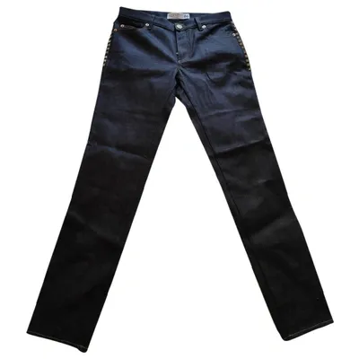 Pre-owned Valentino Slim Jeans In Blue