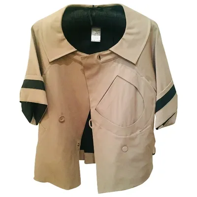 Pre-owned Chloé Wool Jacket In Beige