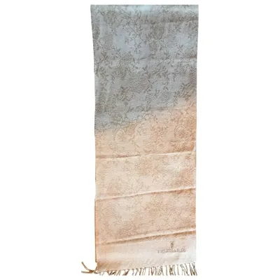 Pre-owned Trussardi Wool Scarf In Beige