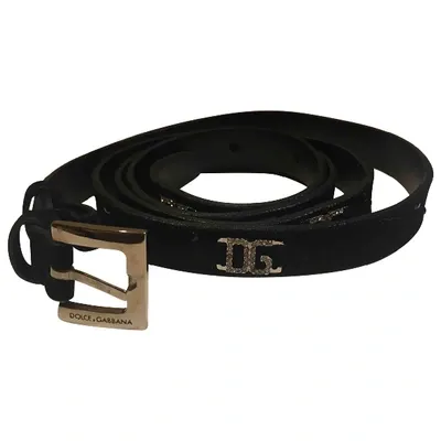 Pre-owned Dolce & Gabbana Belt In Black