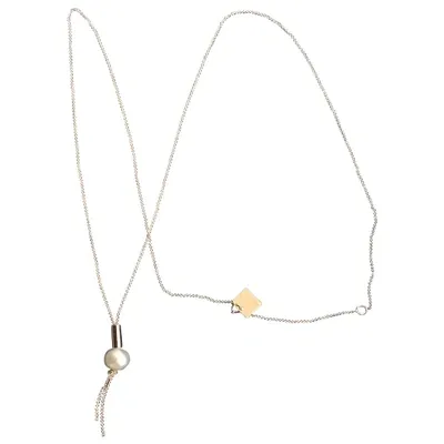 Pre-owned Ginette Ny Pink Gold Necklace