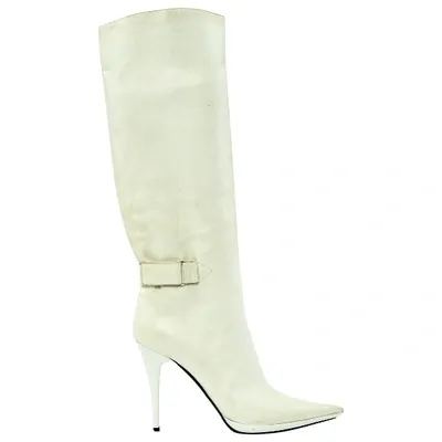 Pre-owned Casadei Leather Boots In White