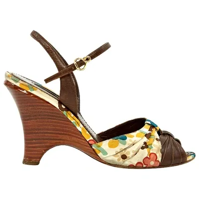 Pre-owned Louis Vuitton Cloth Heels In Multicolour