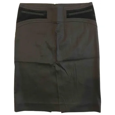 Pre-owned Gucci Silk Mid-length Skirt In Black