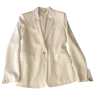 Pre-owned Rag & Bone Wool Blazer In White