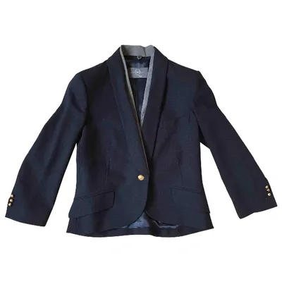 Pre-owned Mcq By Alexander Mcqueen Wool Blazer In Blue