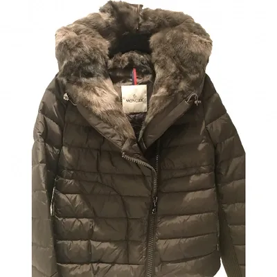 Pre-owned Moncler Puffer In Green