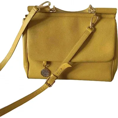 Pre-owned Dolce & Gabbana Sicily Leather Crossbody Bag In Other