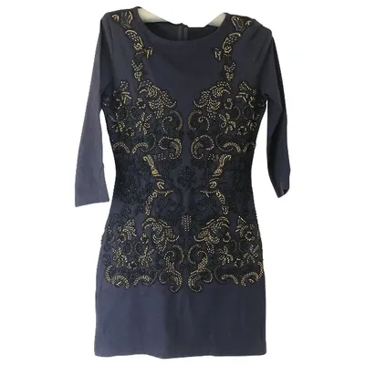 Pre-owned Markus Lupfer Mini Dress In Navy