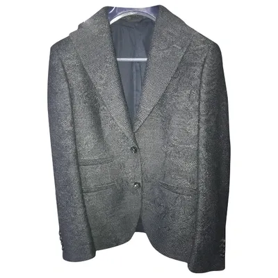 Pre-owned Tonello Wool Blazer In Grey