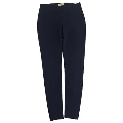 Pre-owned Balenciaga Blue Synthetic Trousers