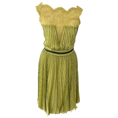 Pre-owned Zuhair Murad Silk Mid-length Dress In Yellow