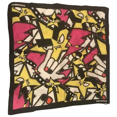 Pre-owned Dsquared2 Silk Neckerchief In Multicolour