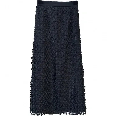 Pre-owned Balenciaga Maxi Skirt In Black