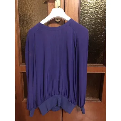 Pre-owned Valentino Silk Blouse In Purple