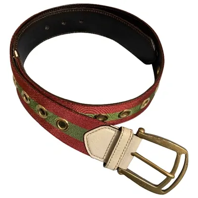 Pre-owned Gucci Cloth Belt In Multicolour