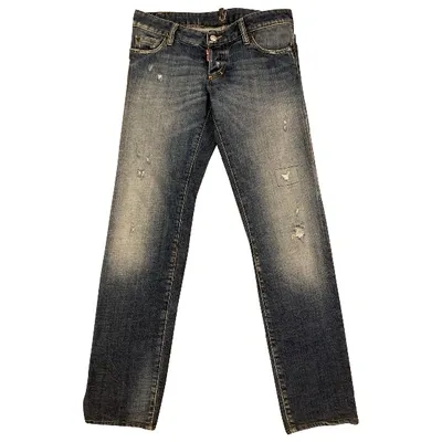 Pre-owned Dsquared2 Straight Jeans In Blue