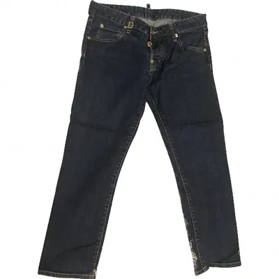 Pre-owned Dsquared2 Blue Denim - Jeans Jeans