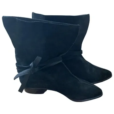 Pre-owned Walter Steiger Boots In Black