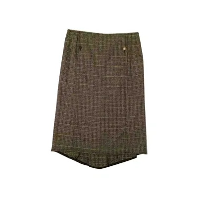 Pre-owned Valentino Wool Skirt In Pattern