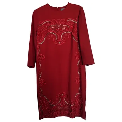 Pre-owned Preen By Thornton Bregazzi Mid-length Dress In Red