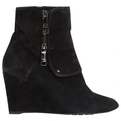 Pre-owned Dior Ankle Boots In Black