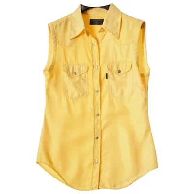 Pre-owned Valentino Vest In Yellow