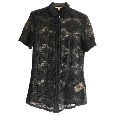 Pre-owned Burberry Lace Shirt In Black