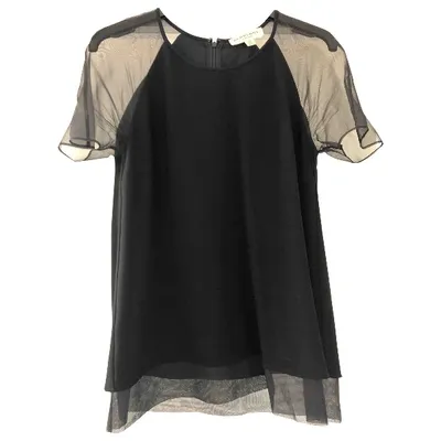 Pre-owned Burberry Silk Blouse In Black