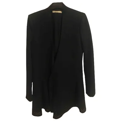 Pre-owned Balenciaga Wool Coat In Black