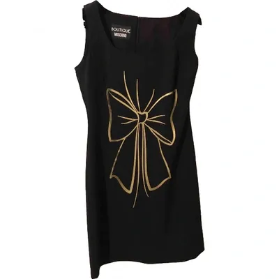 Pre-owned Moschino Mid-length Dress In Black