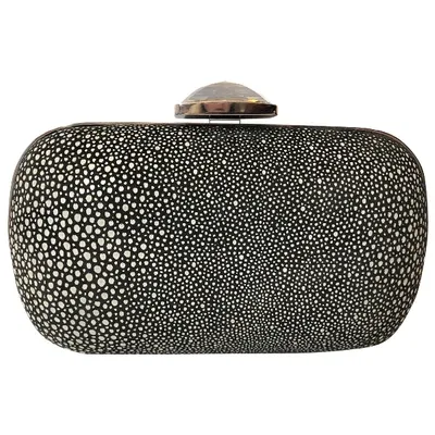 Pre-owned Swarovski Leather Clutch Bag