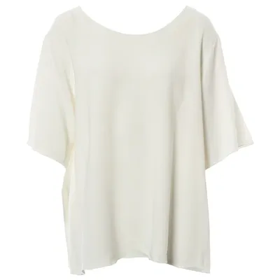 Pre-owned The Row White Viscose Top